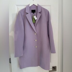 NWT Banana Republic lavender/lilac wool blend trench coat $250 - Medium